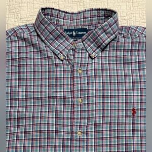 Ralph Lauren Men's Plaid Button Down Long Sleeve Shirt Classic Fit 3XB